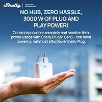 Shelly Plug M Gen3 Weiß - WLAN & Matter Smarte Steckdose, Leistungsmessung, 13A, 3000W, Zeitschaltuhr, Stecker, Smart Home Stecker, Alexa & Google, Apple HomeKit, Kein Hub Erforderlich (2 Stück) – Ansicht 2