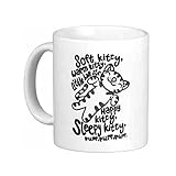 Taza de cerámica de 325 ml. Soft Kitty, Warm Kitty - Taza de regalo divertida