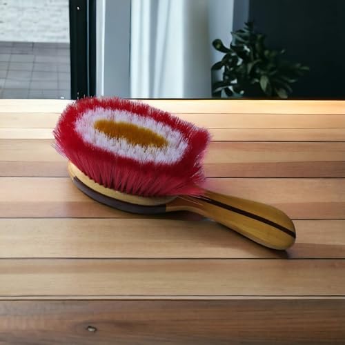Image of Wooden Long Handle Soft Bristle Multipurpose Dusting Cleaning Brush for Sofa, Clothes, Blanket, Curtains, Home, and Household Cleaner Brushes (M4)