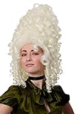 Farbcode: 613A WIG ME UP - Qualitätsperücke Perücke Rokoko Barock turmhoch weiß weißblond GFW1650-613A Länge: ca. 55 cm