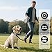 AKOFIC Taktisches Hundehalsband mit Griff, Breites Halsband Hund Gepolstert aus Nylon, Verstellbar Robuster Dog Collar mit Metallschnalle für Mittlere Große Hunde (Schwarz, L)