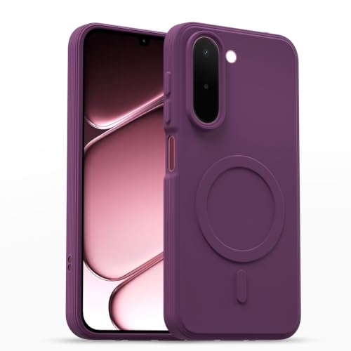 Image of Outlouders Back Cover for OnePlus N6x | Soft Matte Silicone | Slim Fit | Magnetic-Safe Logo Design (Magnetic-Safe Not Compatible) | Shockproof | Camera Protection Bumper Case (Purple)