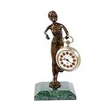 Lavorata a mano Stile Liberty Statua in Bronzo – Orologio Titolare/Orologio da Tasca Supporto – Bruno Zach – Firmato – Bronzo Figure Comprare - Scultura - Decorazioni per la casa