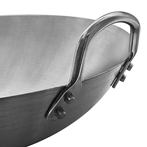Wok de acero inoxidable de 14 pulgadas miniatura 7