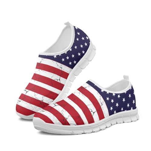 Image of Floral Sneakers for Women Colorful Art Shoes for Women Slip On Casual Work Shoes