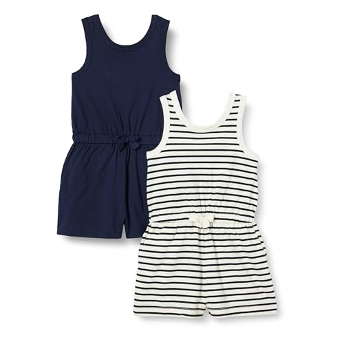 Girls Knit Romper-Navy main image 0