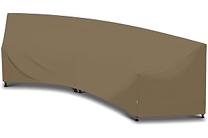 SunPatio Outdoor Curved Sectional Sofa Cover: Premium Waterproof Shield for Your Patio Furniture