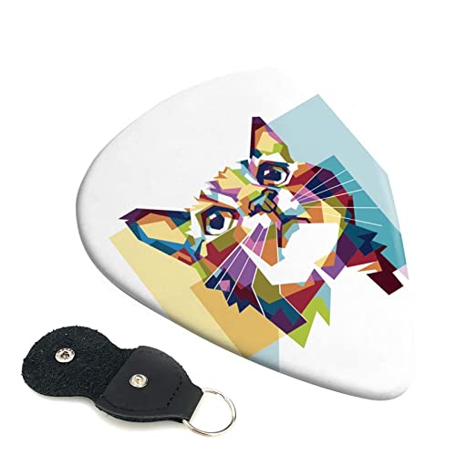ASDTEHCY Lot de 6 médiators en celluloïd, avec trou cassé pour guitares acoustiques, électriques, basses ou ukulélé - Les Beatles, Paul McCartney, John Lennon, RIngo Starr, George Harrison ASDTEHCY Lot de 6 médiators en celluloïd, avec trou cassé pour guitares acoustiques, électriques, basses ou ukulélé