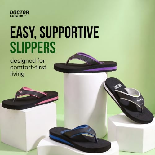 Image of DOCTOR EXTRA SOFT Care Diabetic Orthopedic Pregnancy Flat Super Comfort Dr Flipflops and House Slippers For Women's and Girl's