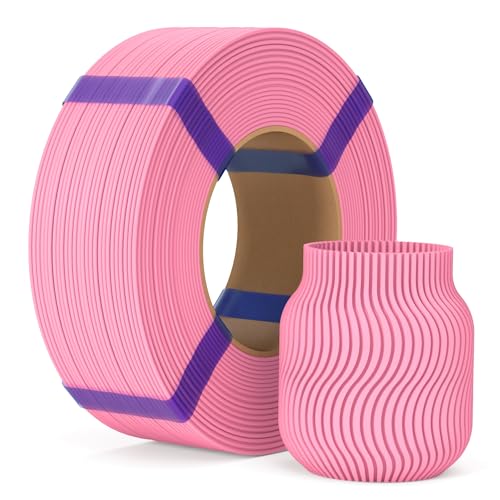 Image of ELEGOO PLA Basic Refill Filament 1.75mm Pink 1KG, 3D Printer Filament No Spool Dimensional Accuracy + /- 0.02mm, 3D Printing PLA for Reusable Spool Refilling