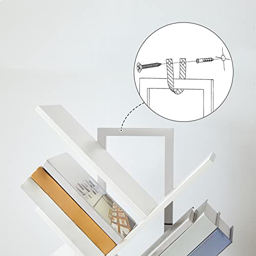 HOOBRO Bücherregal, Standregal in Baumform, bodenstehendes Bücherregale mit 9 Ebenen, Bücherregal für das Heimbüro… – Ansicht 8