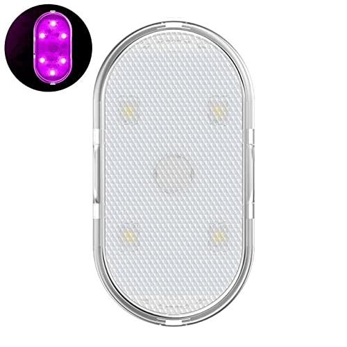 DSXH Car Interior LED Sensor Light,Waterproof Wireless LED Car Interior Lights Strip,Car Interior Light Auto Roof Ceiling Reading Lamp,Mini USB Charging Car Light (Pink) Cover