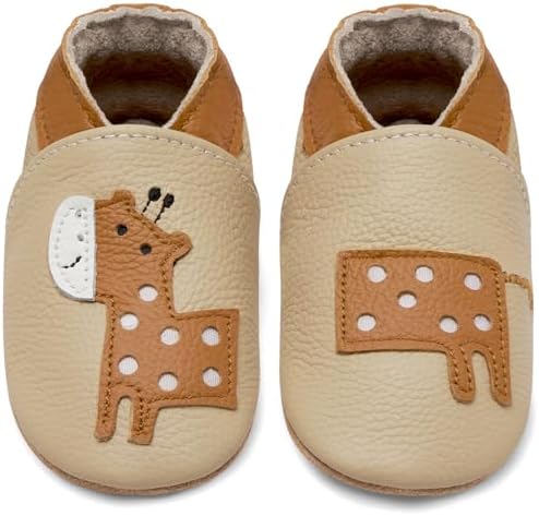IceUnicorn Krabbelschuhe Baby Lauflernschuhe Jungen Mädchen Weicher Leder Babyhausschuhe Kleinkind Rutschfeste Lederschuhe Baby