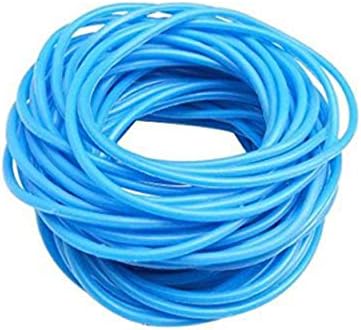 ZAKIA 25pces Mixed Gummy Silicone Wristbands Bracelets Bands Shag Rubber Gummies Bangles Wristbands (Blue)