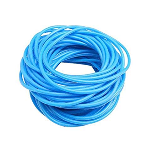 Zakia 25Pces Mixed Gummy Silicone Wristbands Bracelets Bands Shag Rubber Gummies Bangles Wristbands (Blue) #TOP2