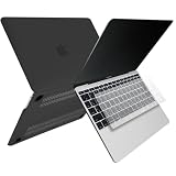 MS factory MacBook 12インチ 用 ケース カバー ＋ 日本語 キーボードカバー マックブック 12 ハードケース 2017 2016 2015 A1534 全12色 マット加工 ブラック 黒 RMC series RMC-SET12-MBK