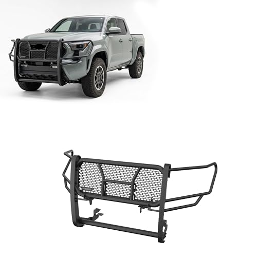 Black Horse Rugged Heavy Duty Grille Guard Modular Black Compatible with 2024-2026 Toyota Tacoma-RU-TOTA24-B