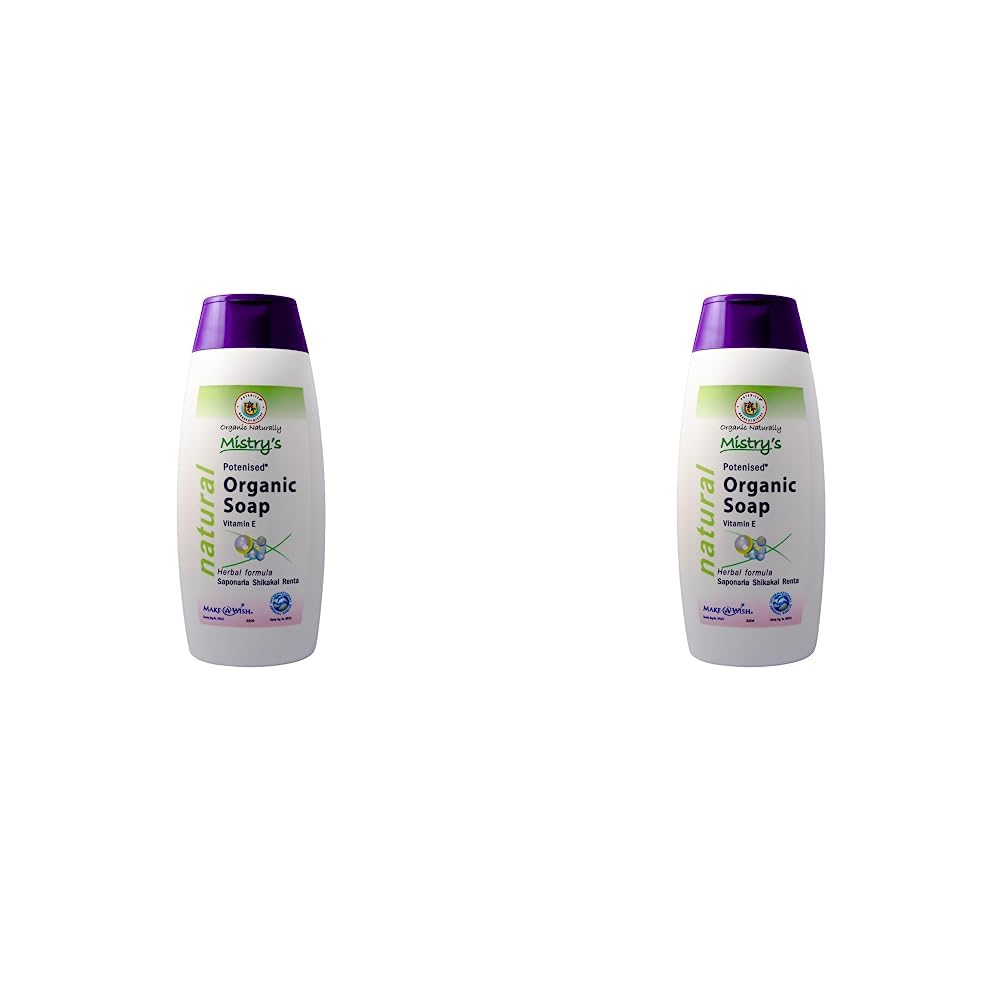 Mistry's Potenised® Organic Liquid Soap with Vitamin E 200ml, Gentle & Moisturising Body Wash