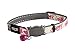 ROGZ CB09-K Glow in the Dark Reflective Cat Collar with Breakaway Clip and Removable Bell, fully adjustable to fit most breeds, Pink Butterfly Design