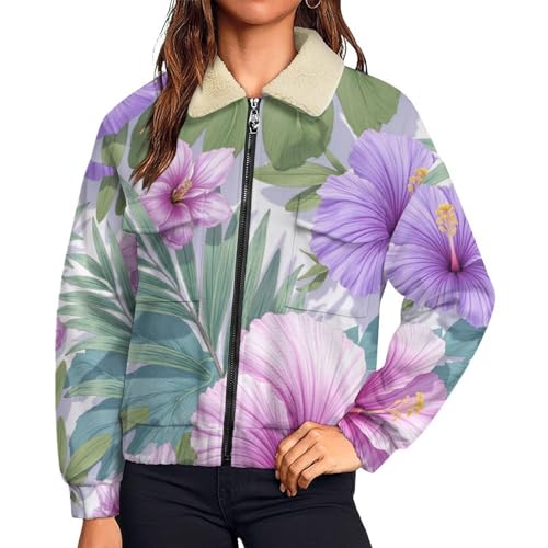 Veste polaire femme zippée et chaude en sherpa grande taille vert