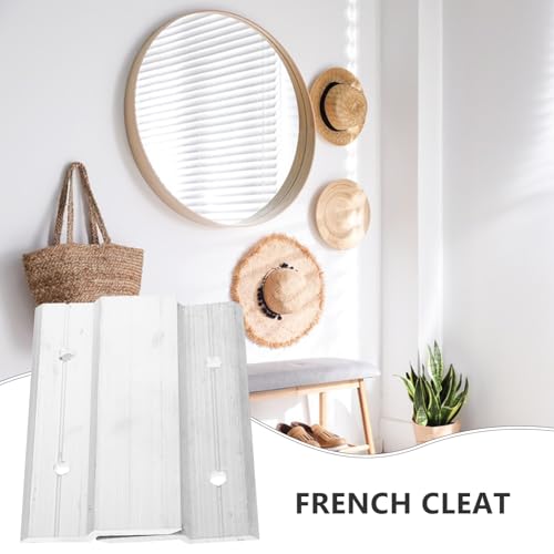 Image of 5pairs French Cleat Mirror Hanging Kit of Heavy Duty Hangers Wall Mount Brackets for Picture Frame