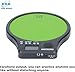 ENO MUSIC Beginner Rubber Drum Practice Pad with Audible Metronome 2 in 1 Percussionists Rhythm Training Tool