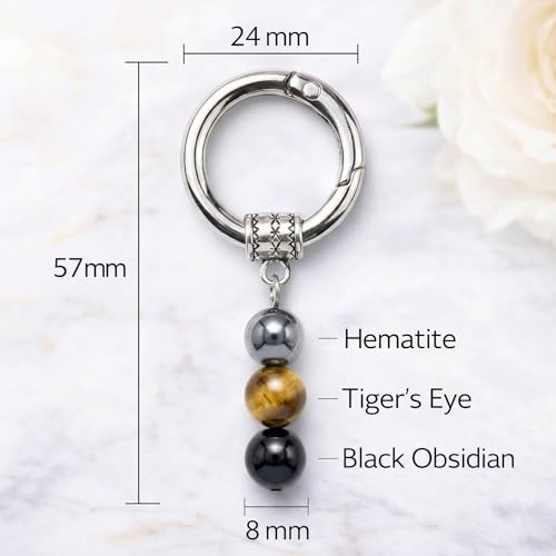 Image of Crystal Keychain Gift for New Beginnings, Farewell Coworker Gift, Healing Crystal Keyring, Graduation Gift