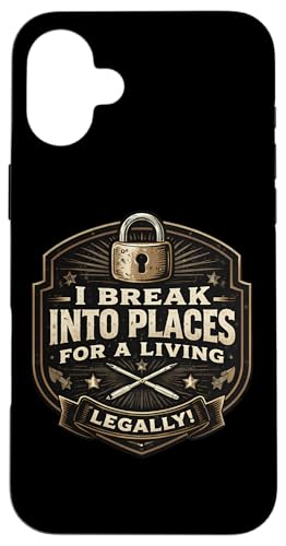 �������ȏ��O�� I BreakInto Places for A Living Legaly Joke �X�}�z�P�[�X iPhone 16 Plus �p