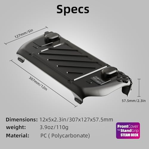 Savage Raven by Skull & Co. HardShell Front Cover Bundle for Steam Deck/OLED StandGrip (GripCase） -Black — view 8