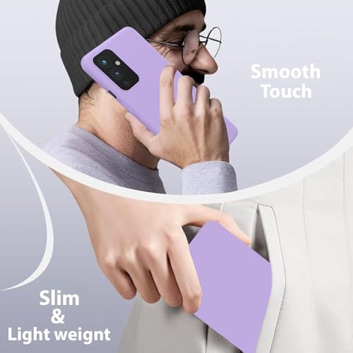 Image of LIRAMARK Liquid Silicone Soft Back Cover Case for OnePlus 9 /1+9 (Lavender)