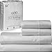 RV King Sheets Luxury Soft 100% Egyptian Cotton - Sheet Set for RV King 72x80 Mattress Silver Gray Solid 600 Thread Count Deep Pocket