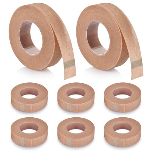 AHHALFFY 8 Rolls Nose Tape for Rhinoplasty Shaping Nose Bandage Micropore Thinoplasty Tape Hypoallergenic Medical Paper Tape for Wound Care Cosmetic (0.5 in x 10 Yd)