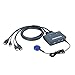 Produktbild 2 Port HDMI KVM Switch 4k@30hz mit Kabel Unterstützt USB Gerätebedienung Control 2 Computer / Server / DVR