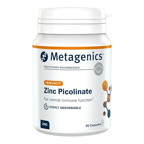 Metagenics Zinc Picolinate - for Immune System, Skin, Vision & Bo...