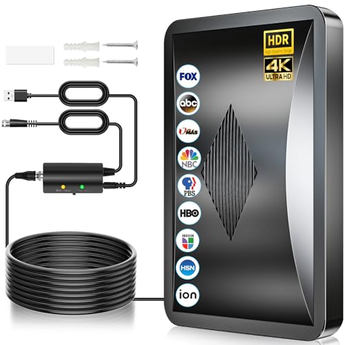 2026 Strongest TV Antenna for Smart TV Indoor, 3600+ Miles Range HDTV Antenna Outdoor, HD Digital...