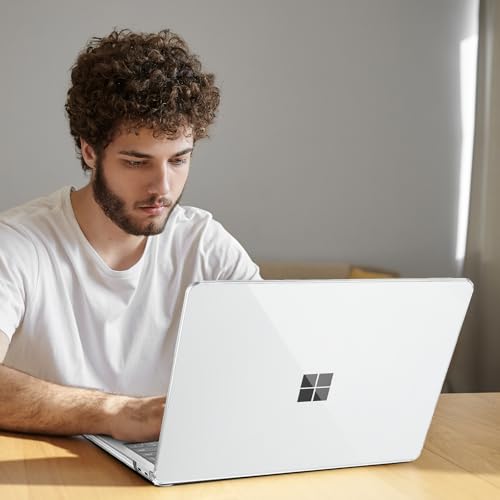 B BELK Capa para Microsoft Surface Laptop 13 polegadas Touchscreen Copilot+ PC 2025 Modelo: 2095, capa rígida de plástico + capa de teclado + protetor de tela para laptop Microsoft Surface de 13