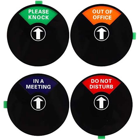 You&Lemon Sichtschutzschild, Please Knock Schild, Do Not Disturb Schild, Out of Office Schild, In A Meeting Schild, Büroschild, Konferenzschild für Büros,12 Cover