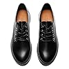 DREAM PAIRS Womens Lace Up Formal Shoes in Black Ladies Flat Low Heel Smart Derby Vintage Oxfords,Size 7,Black/pu,SDOX2202W-E #2