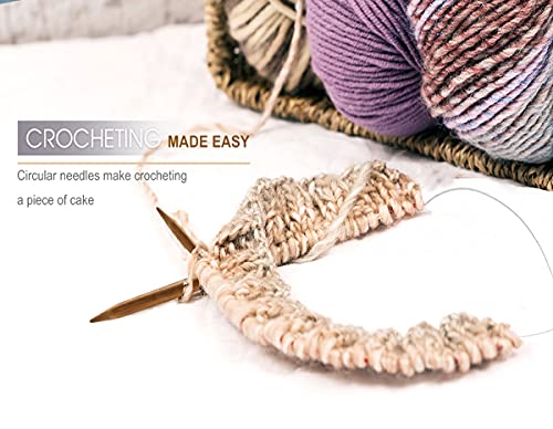 Weabetfu WEABETFU+150 Bamboo Circular Knitting Needle,60-Inch Length thumb #5