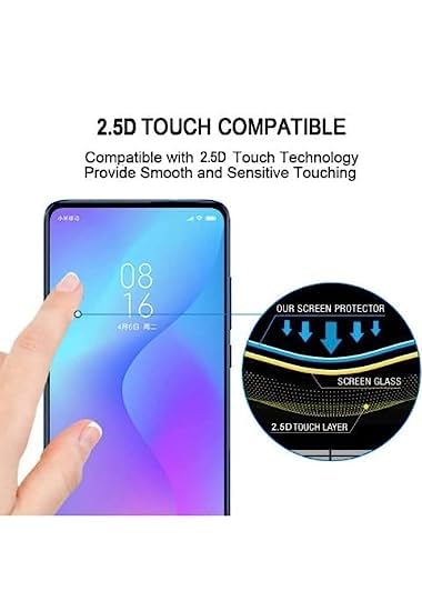 Image of Tempered Glass for GLX ULTIMATE 3D Curved Tempered Glass Screen Protector Border-Less Full Edge to Edge [9H Hardness] [Crystal Clear] [Scratch Resistant]