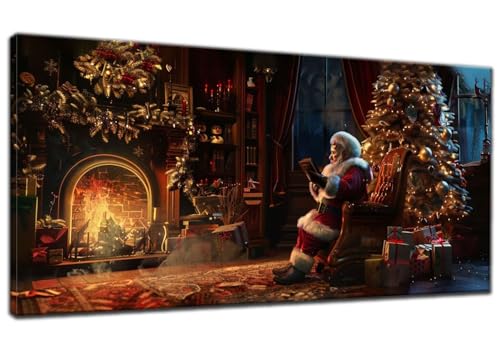 Peinture diamant Noël adulte 50x110cm avec kit complet broderie 5D du père Noël