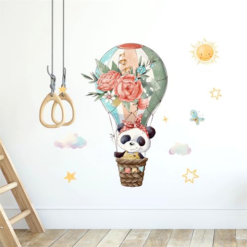 Vinilo Decorativo Infantil Globo Aire Caliente Panda miniatura 5