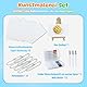 agctrler Magic Puffy Paint, Foam Texture Painting Paper,Ultimatives Magisches Textur-Malset, 3D Zeichnen Leinwand Schwamm mit 12 Farben, Schaumstoff-Textur-Malpapier für Kinder DIY Stifte (Rechteck)