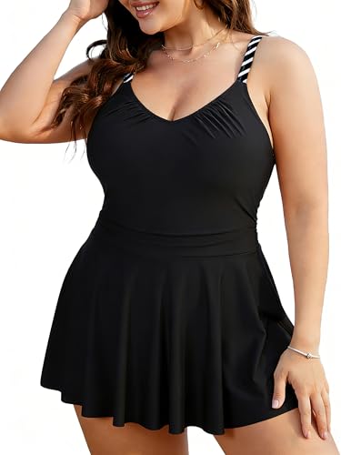 Charming Ashley Plus Size Bathing Suit for Women,Summer One-Piece Swimsuit,...