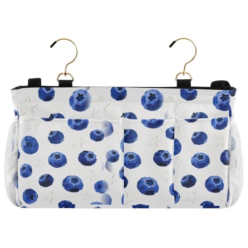 miaozhen Blueberry Star Sac de rangement multifonction à suspendre pour lit de bébé pour lits superposés et hôpitaux, dortoirs