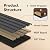 Upick Acoustic Wood Wall Panels - 4 Pack 48"x24" Sound-Absorbing Slat Wood Panels, MDF Panels for Home, Studio, Office (Matte Black)