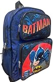 Fast Forward Kid’s Licensed 16” Large School Backpacks with Multiple Pockets (Batman II)