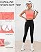 DaiLiWei Strappy Sports Bras for Women High Support Longline Open Back Workout Tops Padded Cross Yoga Crop Tank Built in Bra Coral Pink