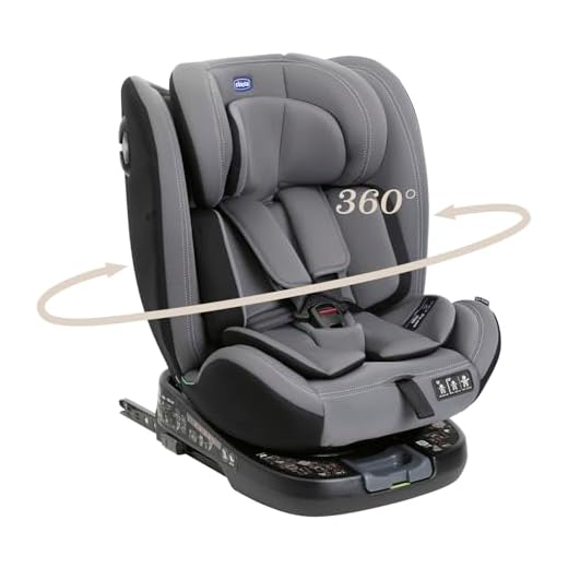 Chicco Unico Evo I-Size, Seggiolino Auto 0-36 Kg, omologato ECE R129/03, Isofix Girevole A 360° E Reclinabile, Gruppo 0+/1/2/3 Da 0 A 12 Anni