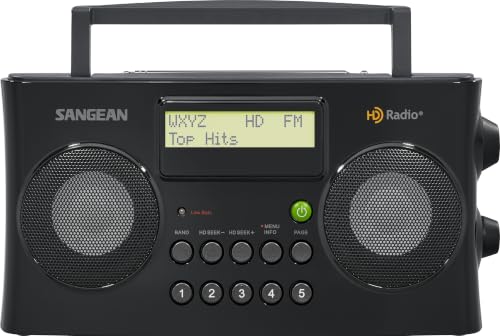 Sangean Hdr-16 Hd Am/Fm Portable Radio, Black